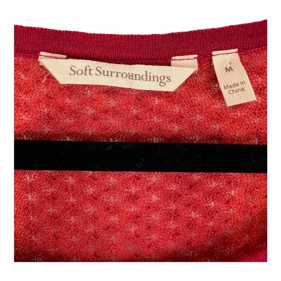 Soft Surroundings Wool Blend Abril Stripe Sweater Textured Pullover Top sweater - Picture 5 of 12